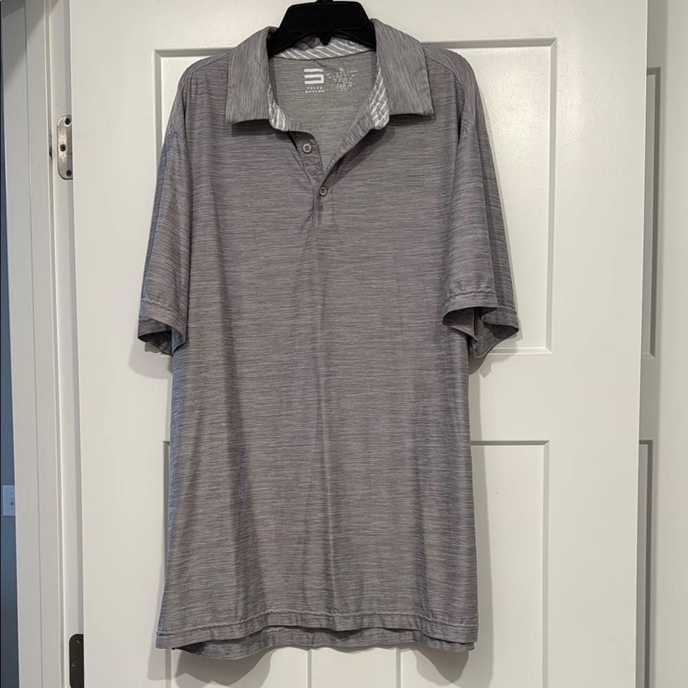 Men’s | heathered gray | polo T-shirt